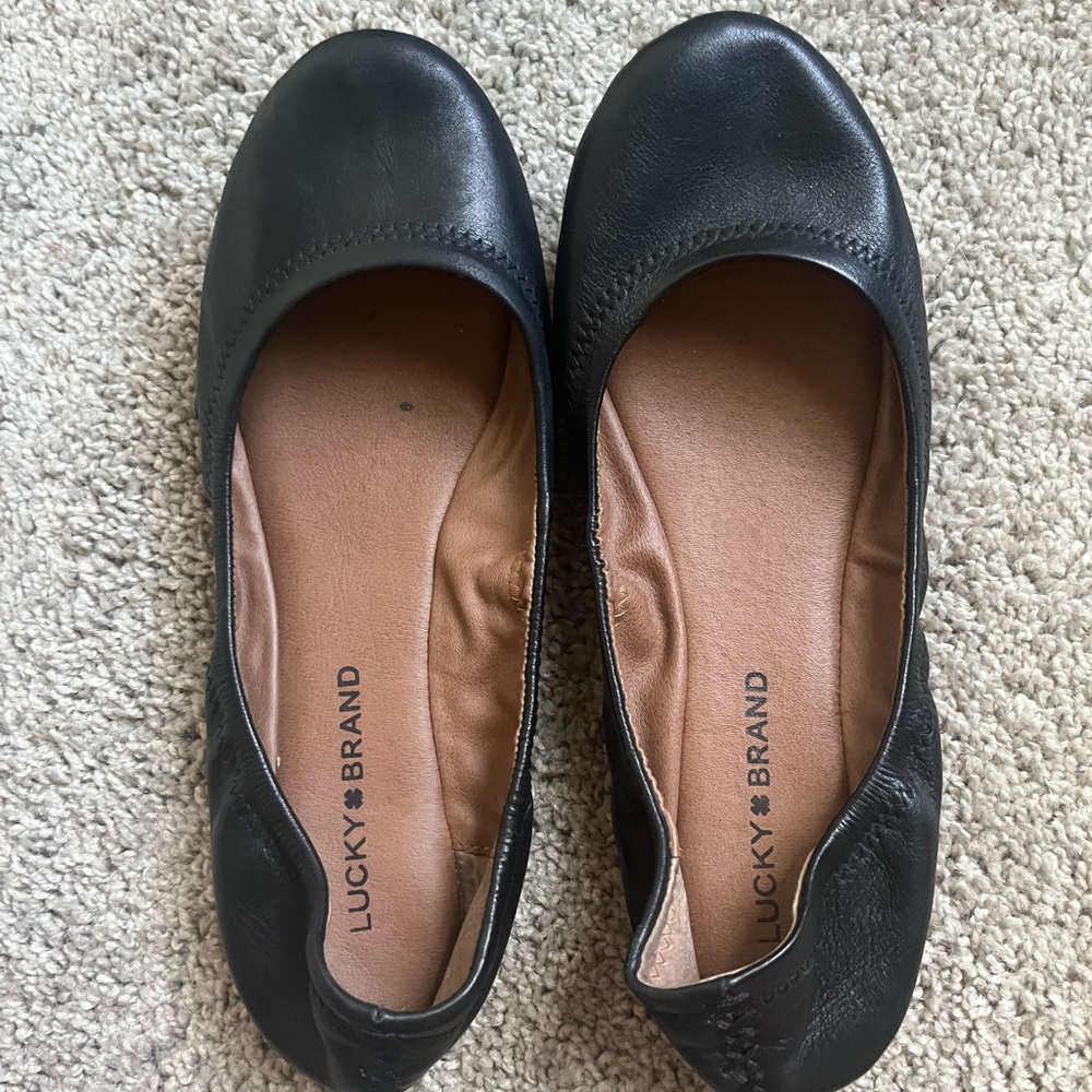 Lucky Brand Black Flats